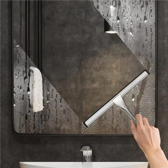 All-Purpose Stainless Steel Shower Squeegee for Shower Glass Door with 2 Hooks - Picture 4 of 8